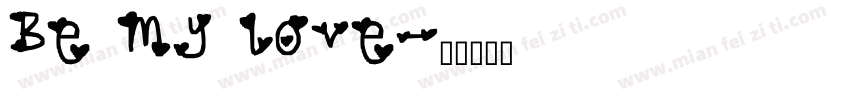 Be my love字体转换